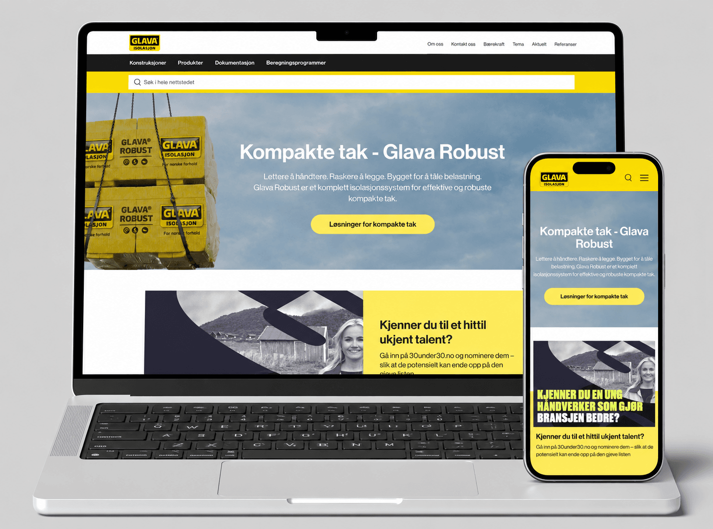 Glava website homepage