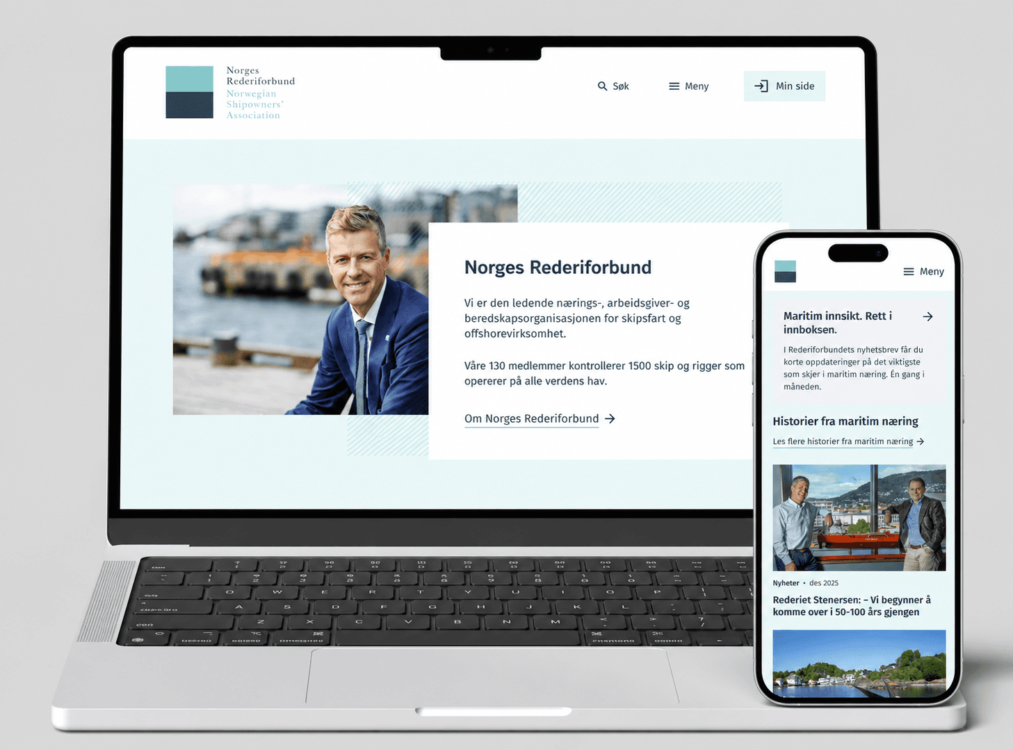 Norwegian Shipping Association website homepage